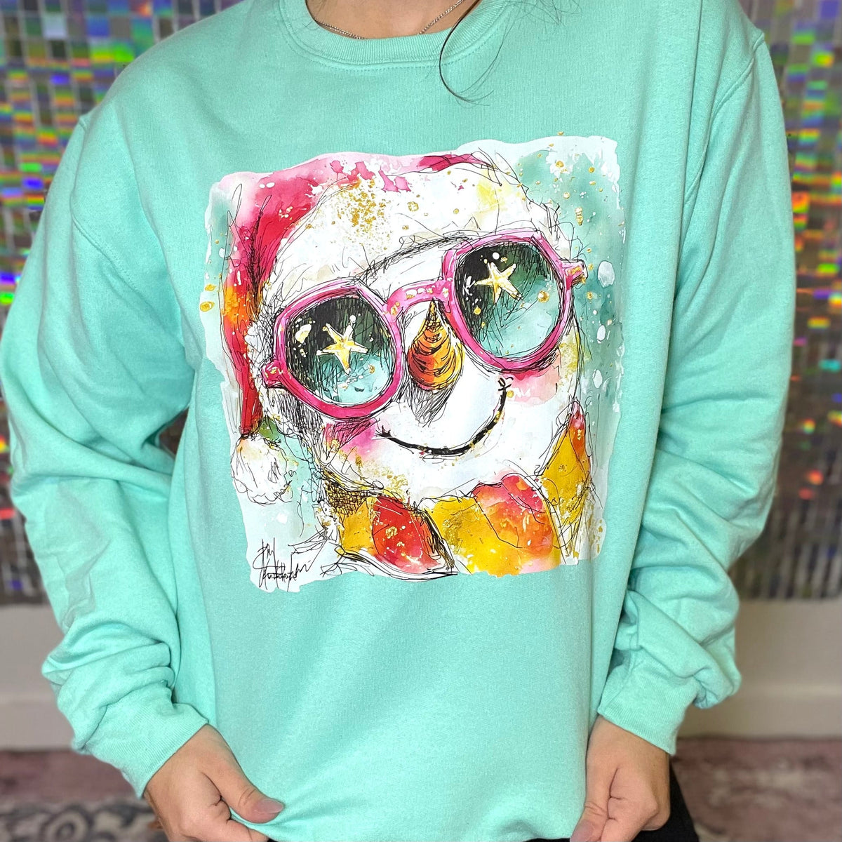 Snowman Graphic Crewneck