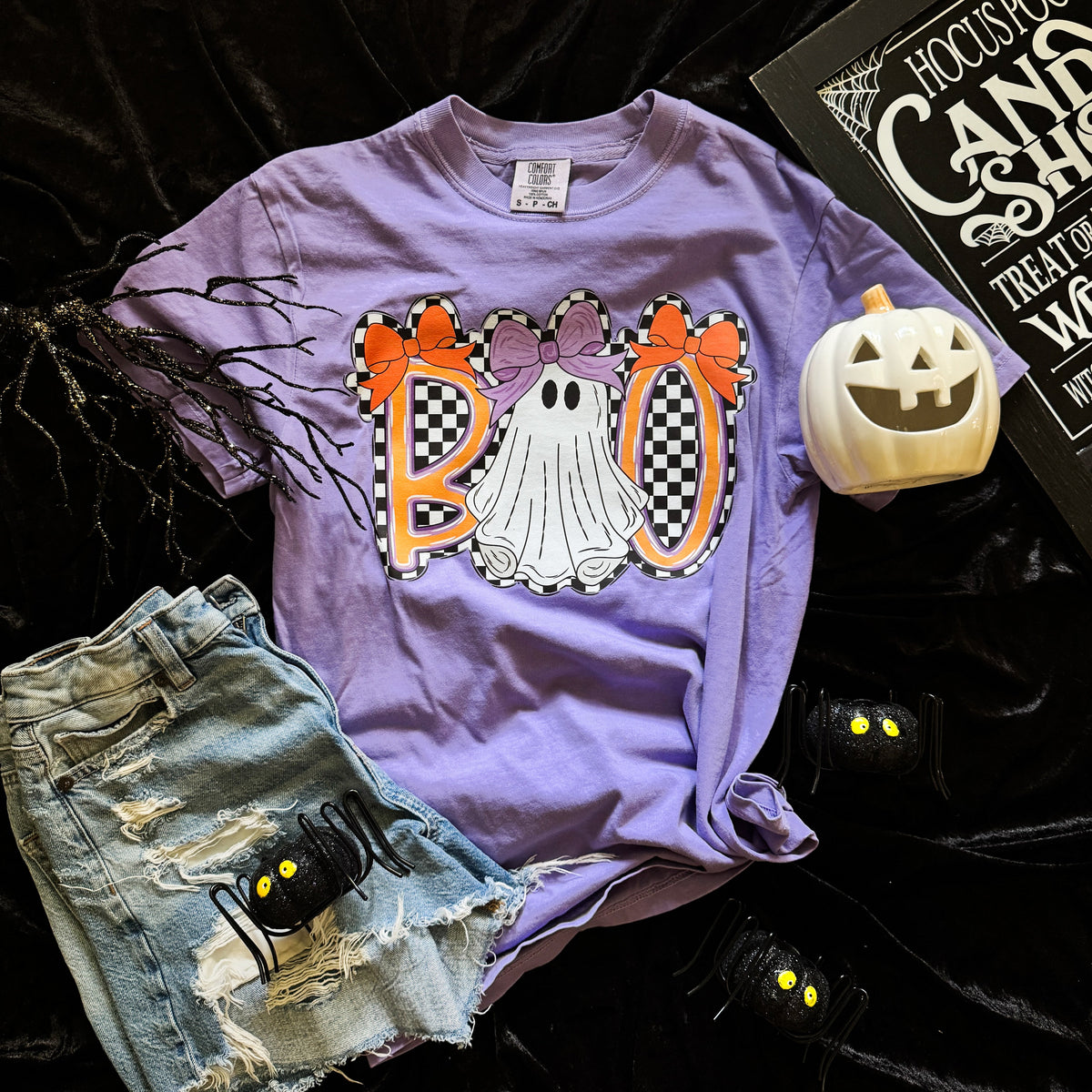 Boo Checker Ghost Soft Graphic Tee