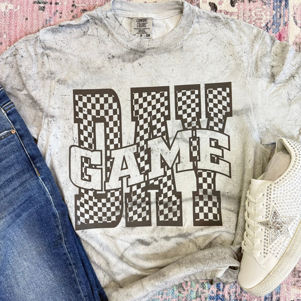 Checkered Game Day Graphic Tee