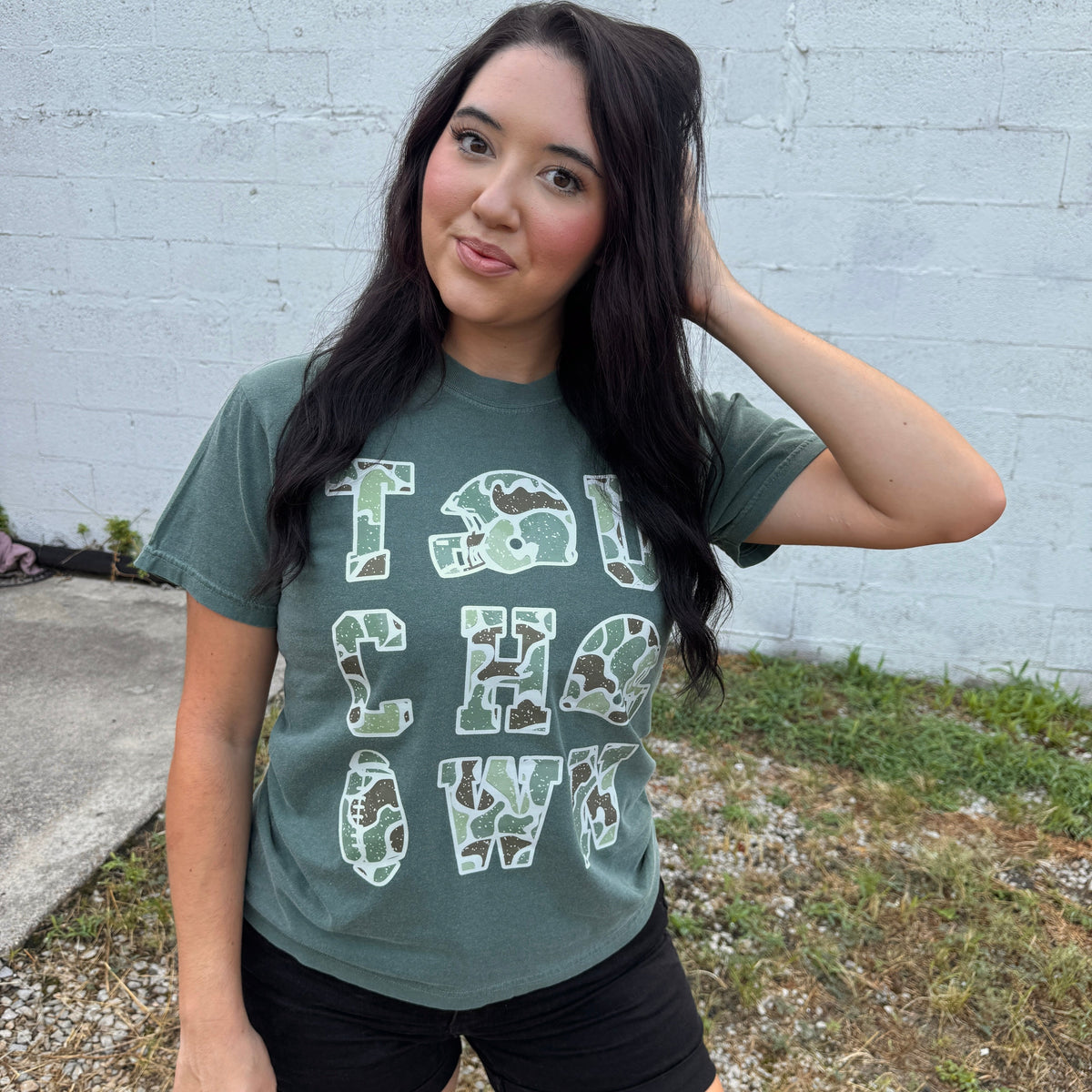 Camo Touchdown Graphic Tee