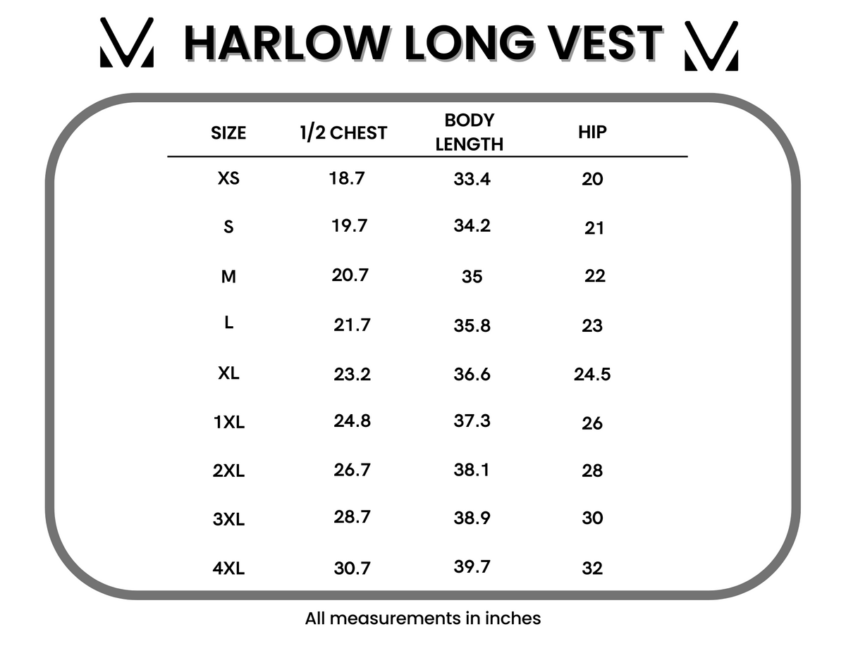 Harlow Long Vest - Evergreen