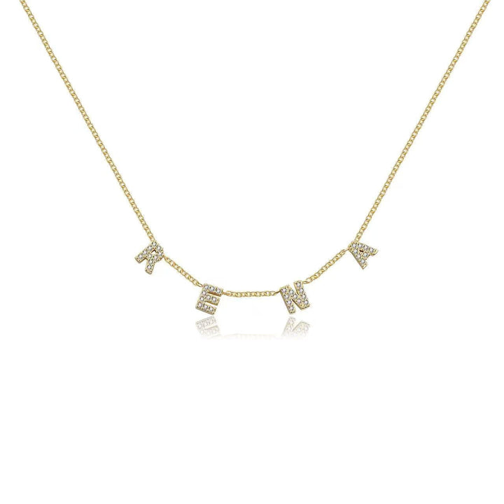 Custom Mini Dover Name Necklace (Water Resistant)