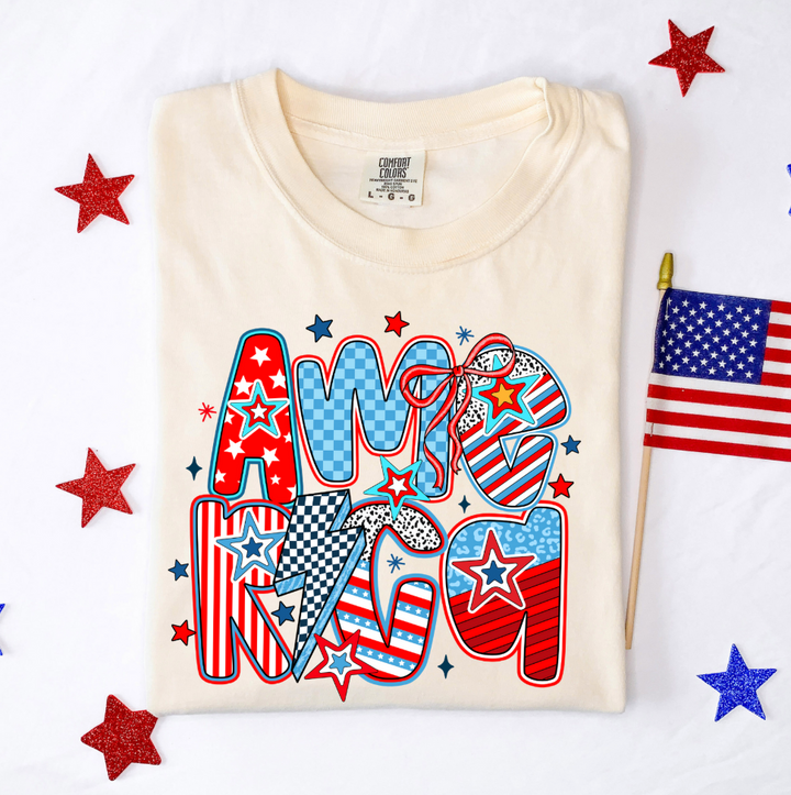 Checker America Graphic Tee