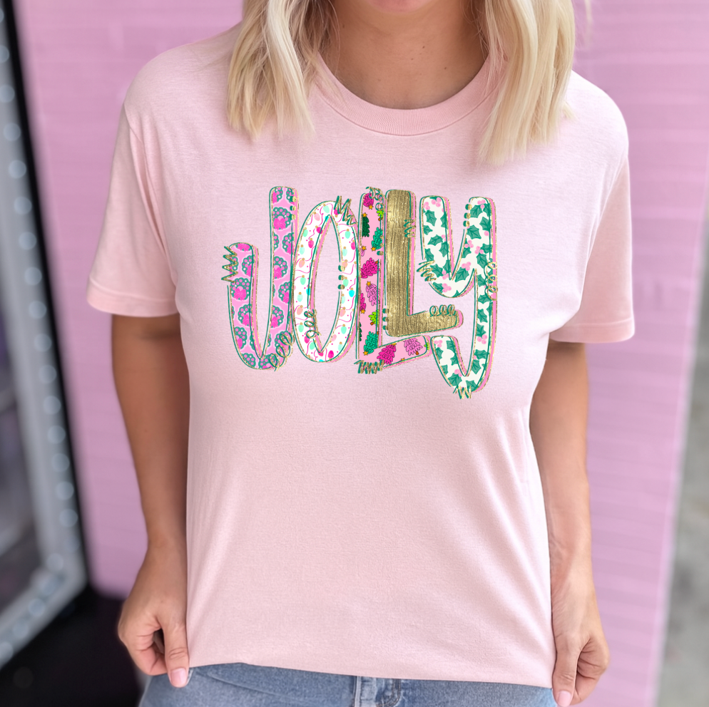 Jolly Wreaths, Lights, and Trees Graphic Tee *PINK FRIDAY*