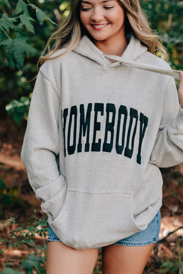Homebody Oatmeal Knit Hoodie