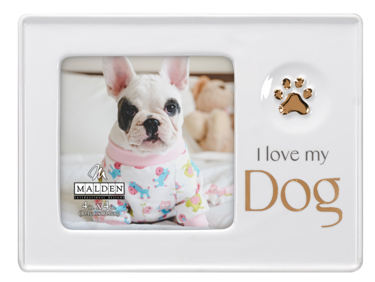 I LOVE My Dog Ceramic Frame