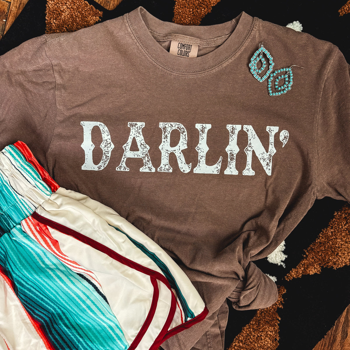 FestiviTees Women - Apparel - Shirts - T-Shirts Darlin’ Western Soft Graphic Tee