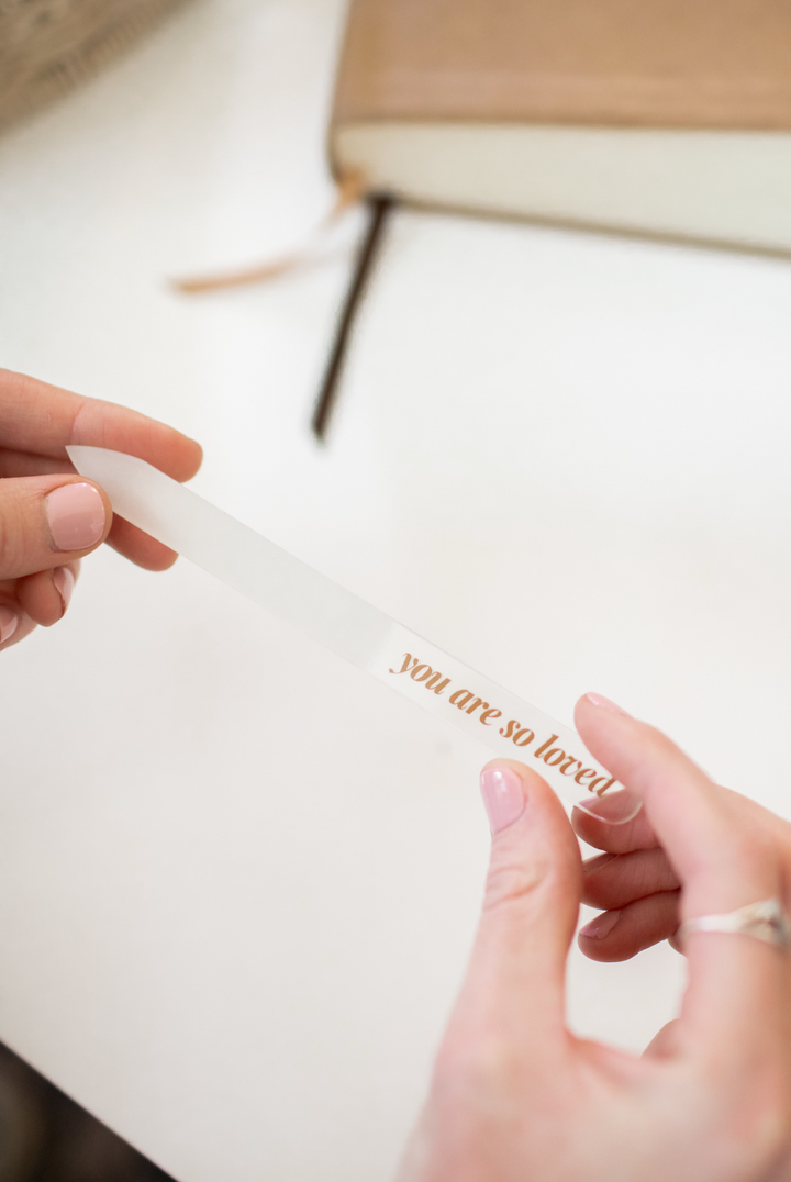 you are so loved' glass nail file®