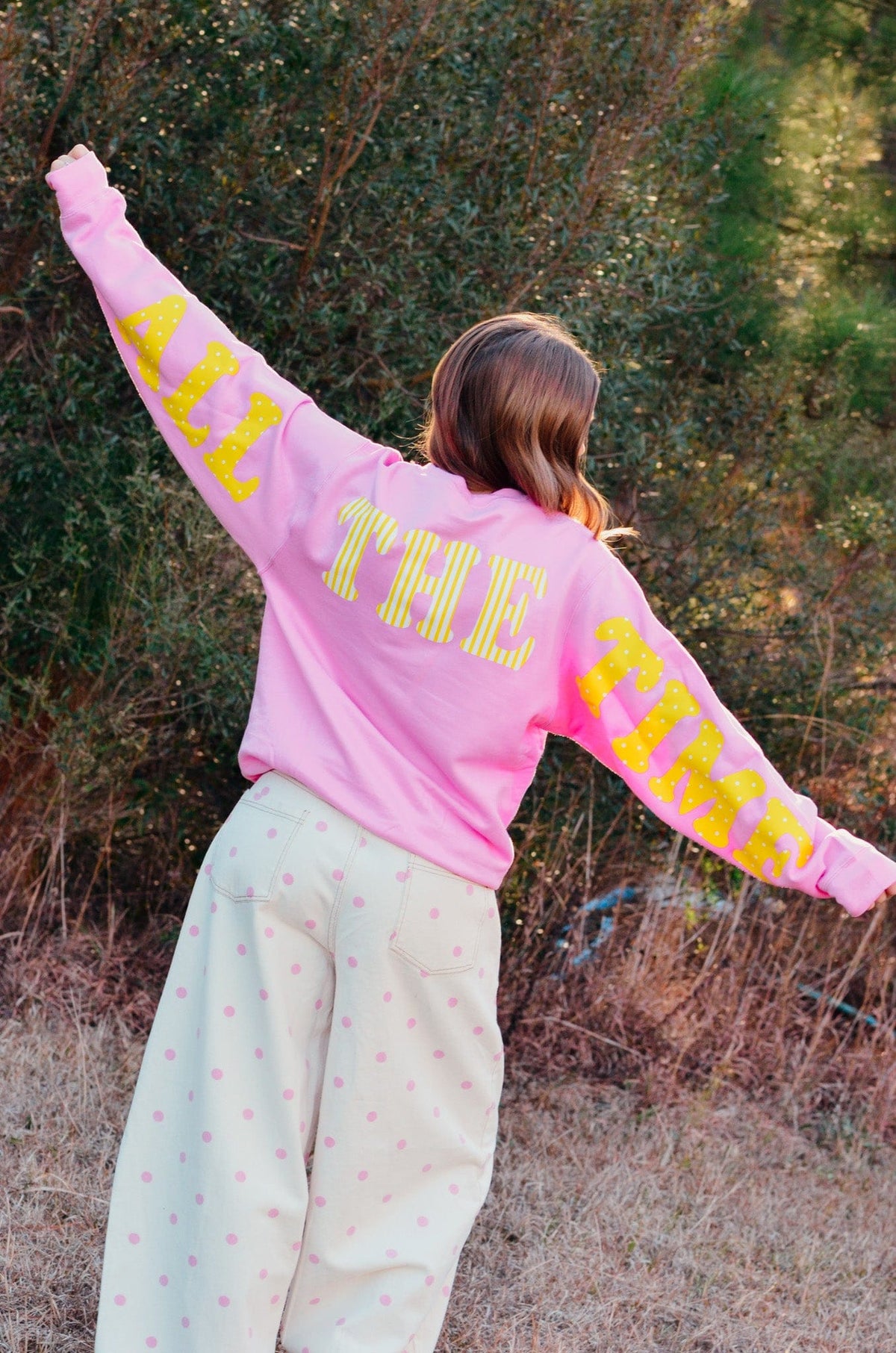 God Is Good Pink Sweatshirt