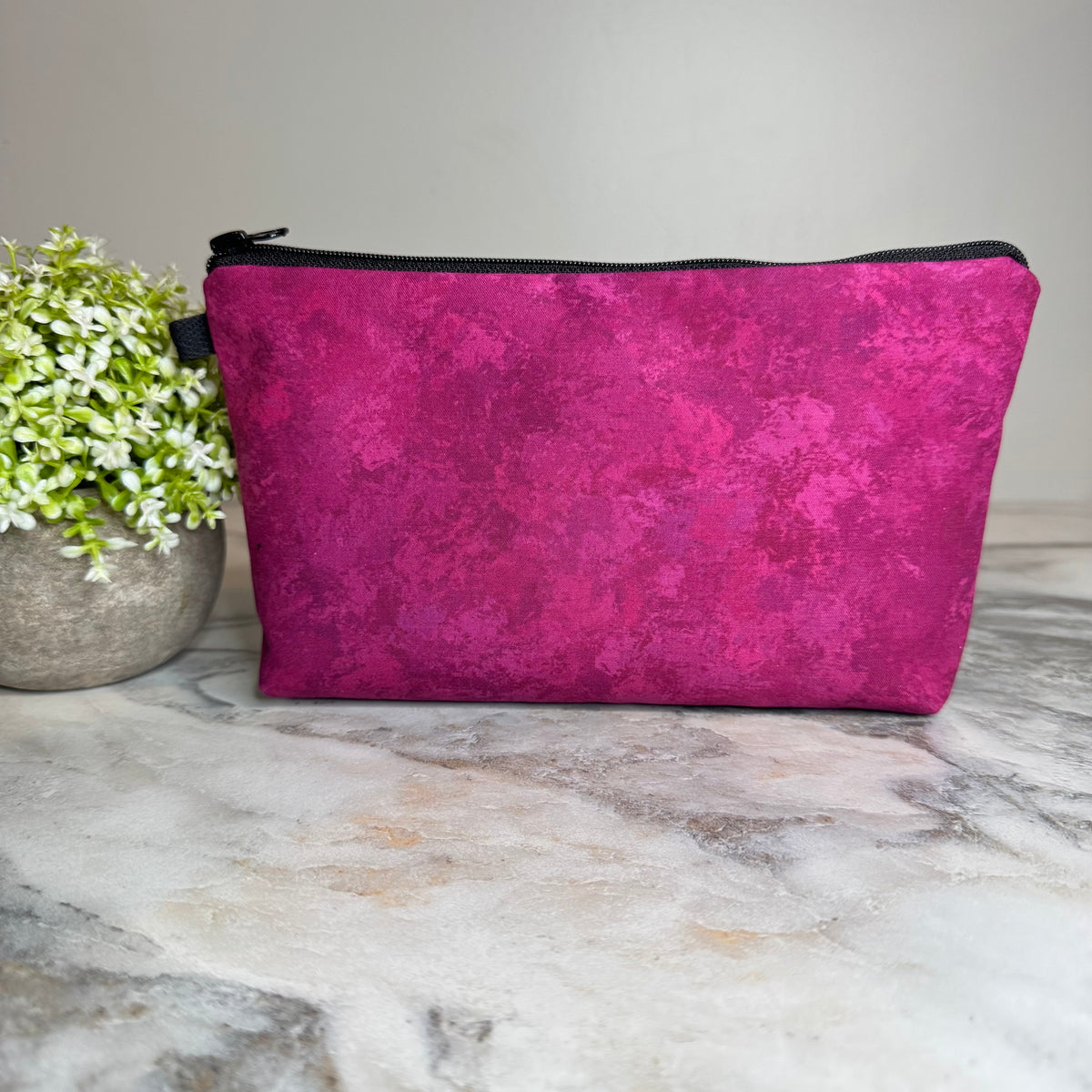 Pouch - Maroon Acid Wash