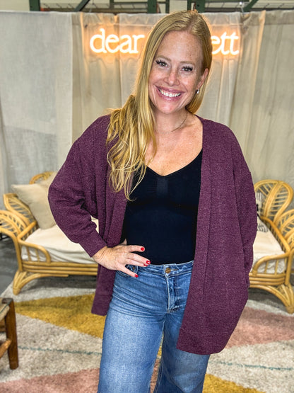 Drape Cardi Relaxed-Fit Knit Cardigan
