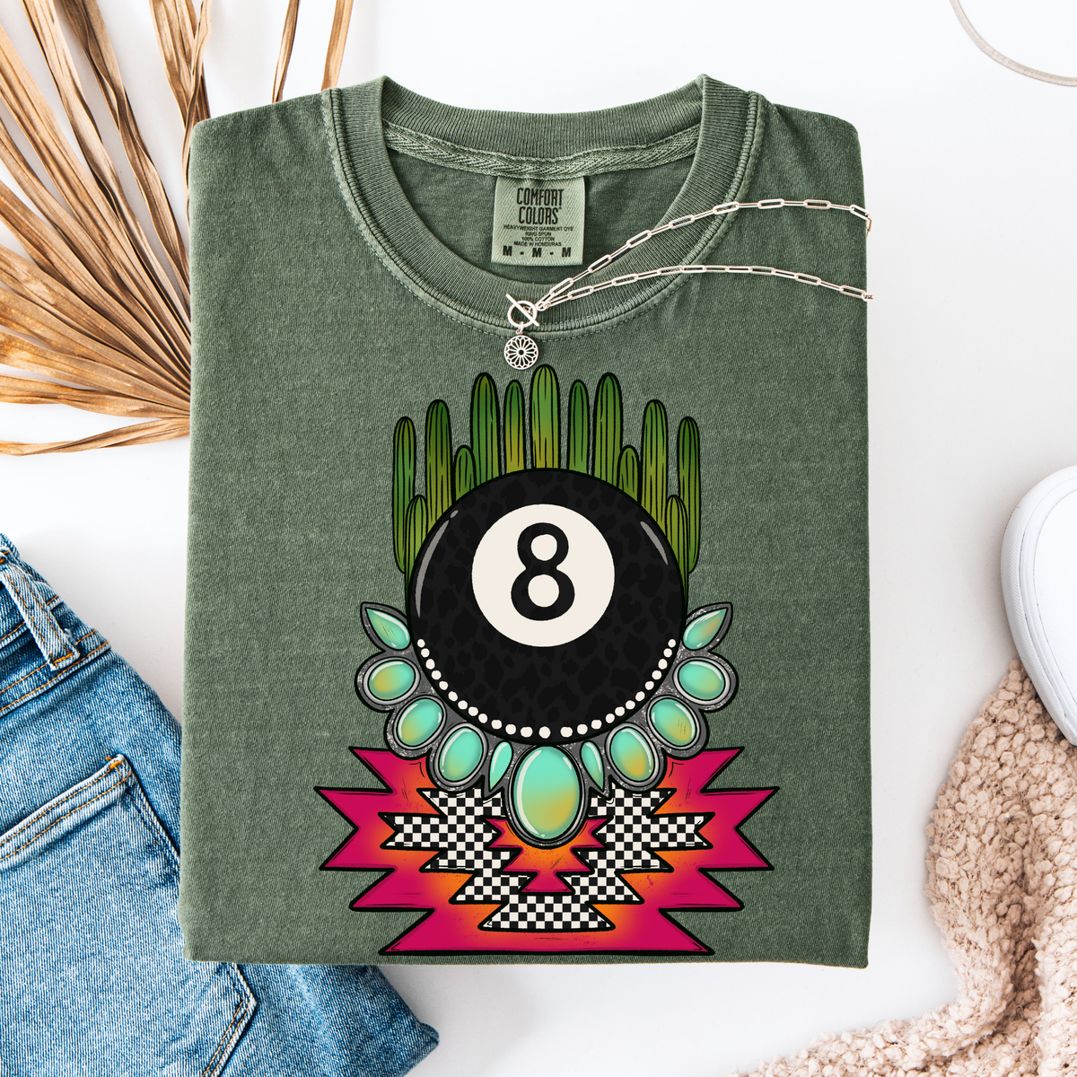 8 Ball Cactus Graphic Tee