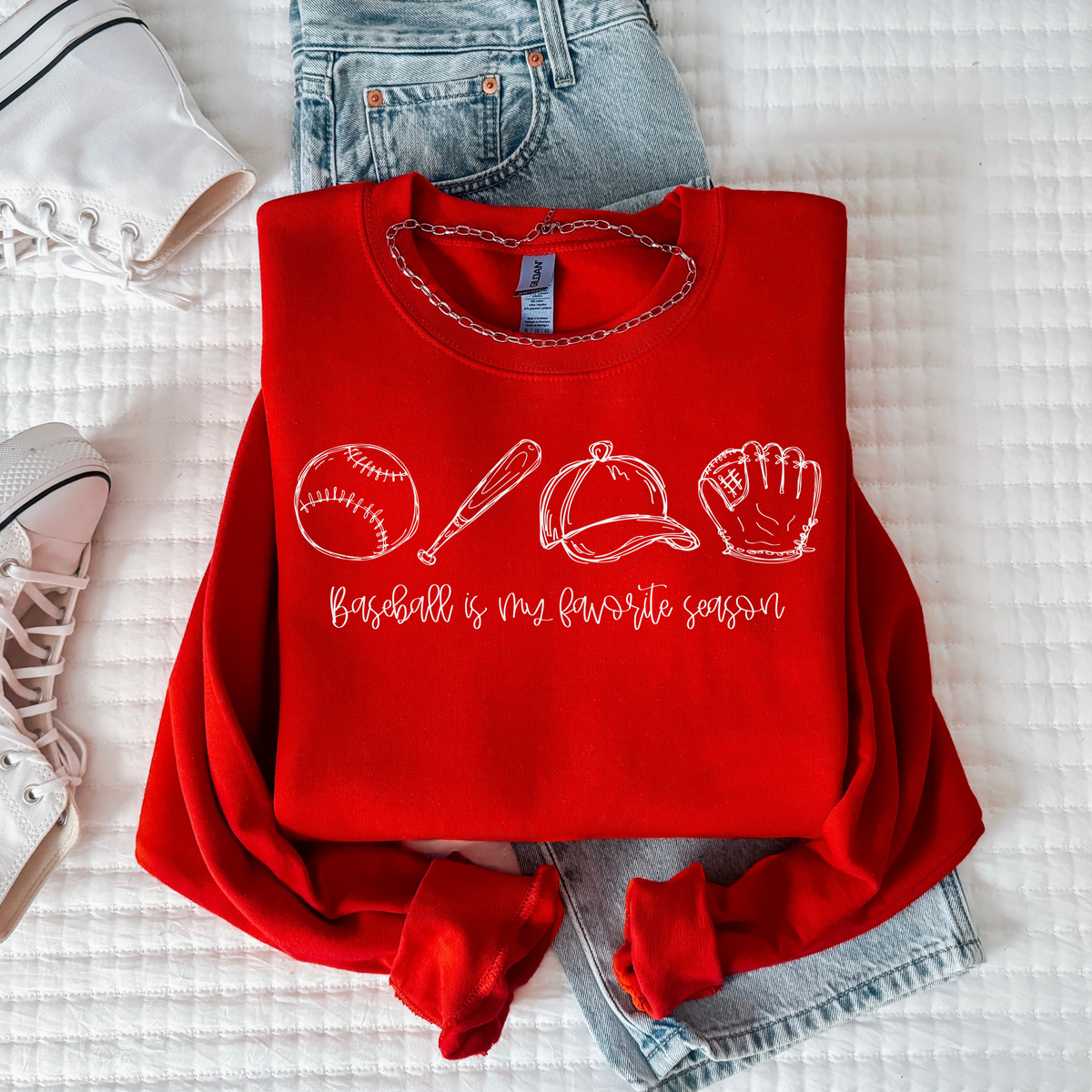 Baseball Is My Favorite Season Graphic Tee