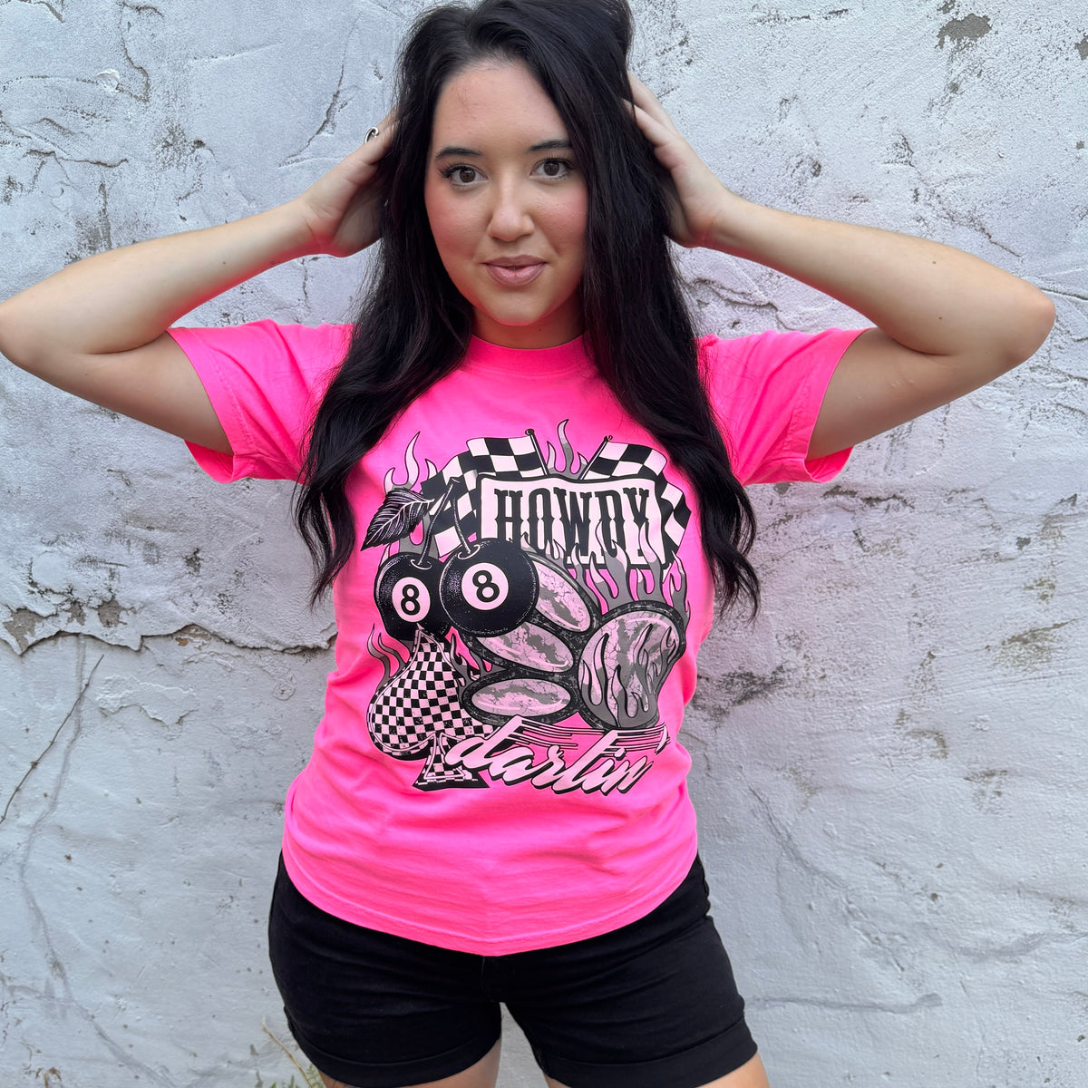 Howdy Darlin 8 Ball Graphic Tee