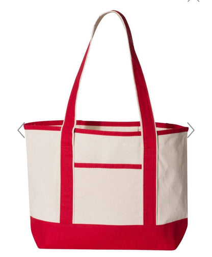 Embroidered Canvas Tote
