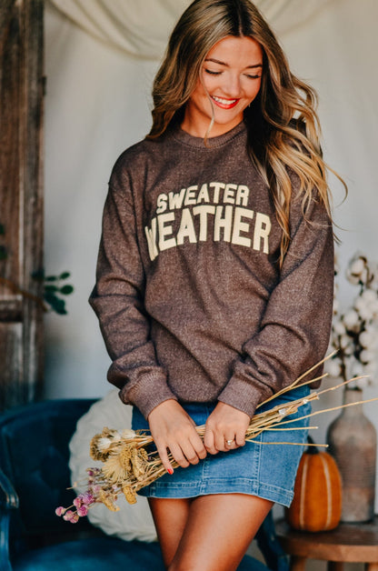 Sweater Weather Knit Sweatshirt