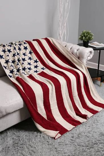 American Flag Comfy Luxe Blanket