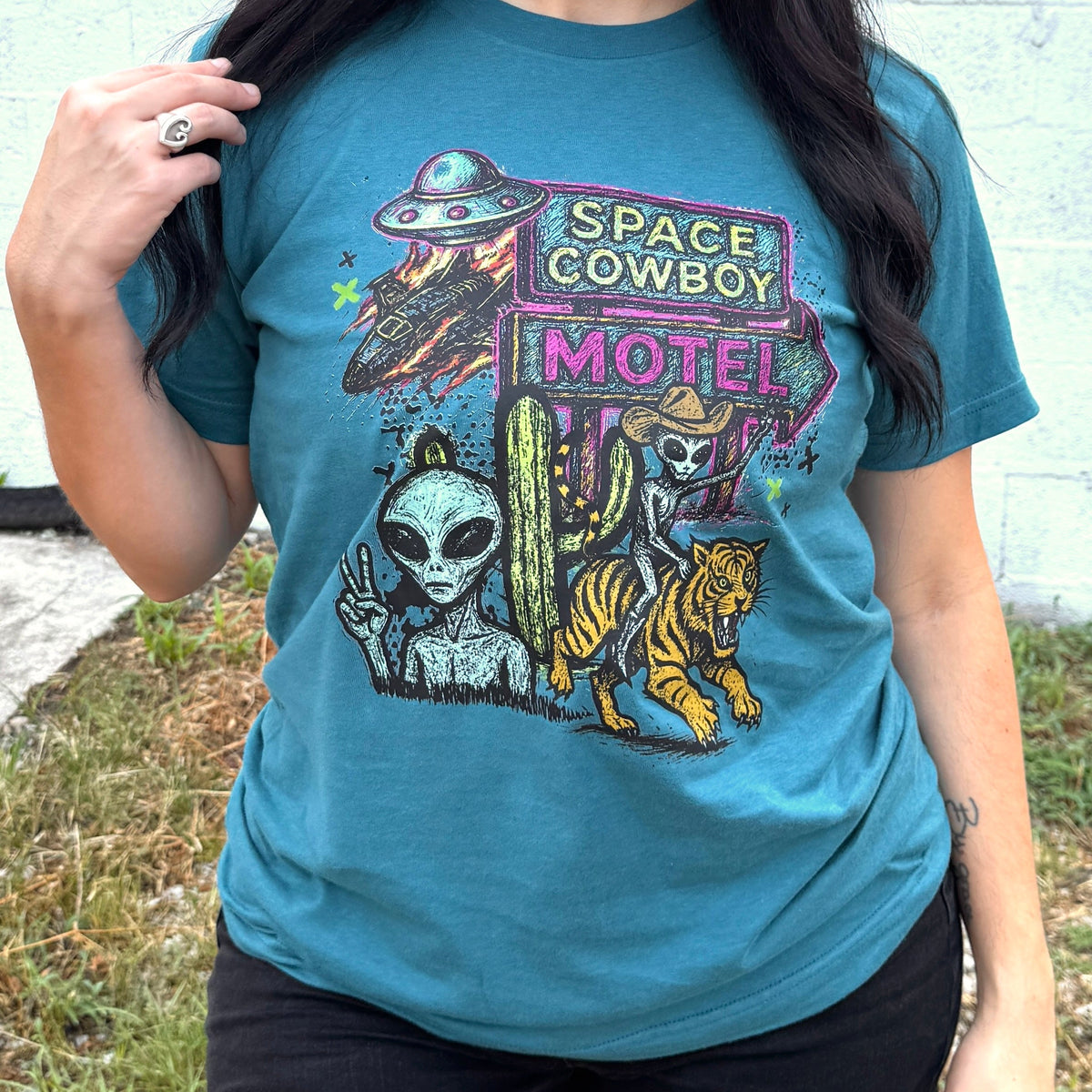 Space Cowboy Motel Graphic Tee