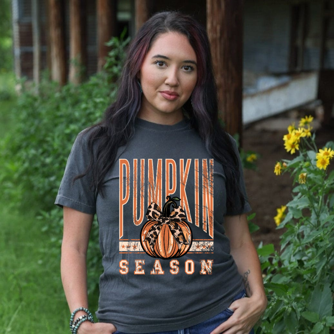 Distressed Pumpkin Season Graphic Tee