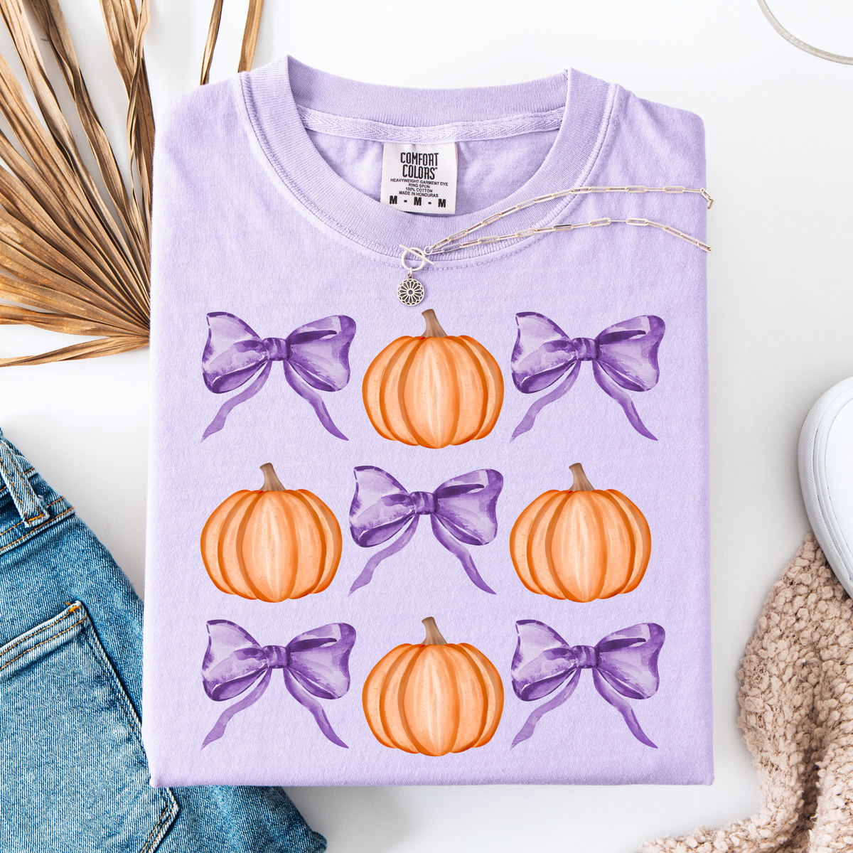 Pumpkins & Bows Graphic Tee