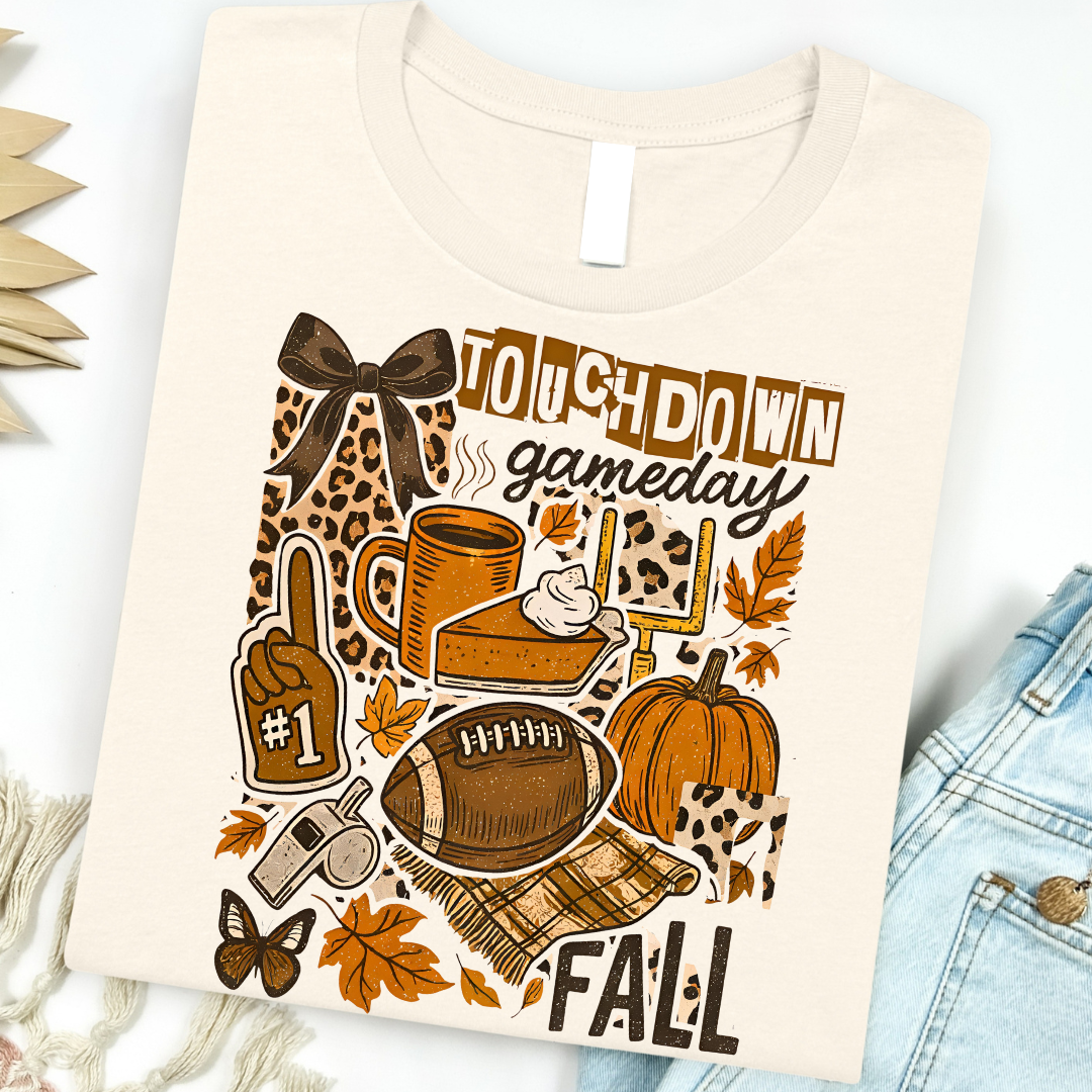 Touchdown Fall Collage Graphic Tee