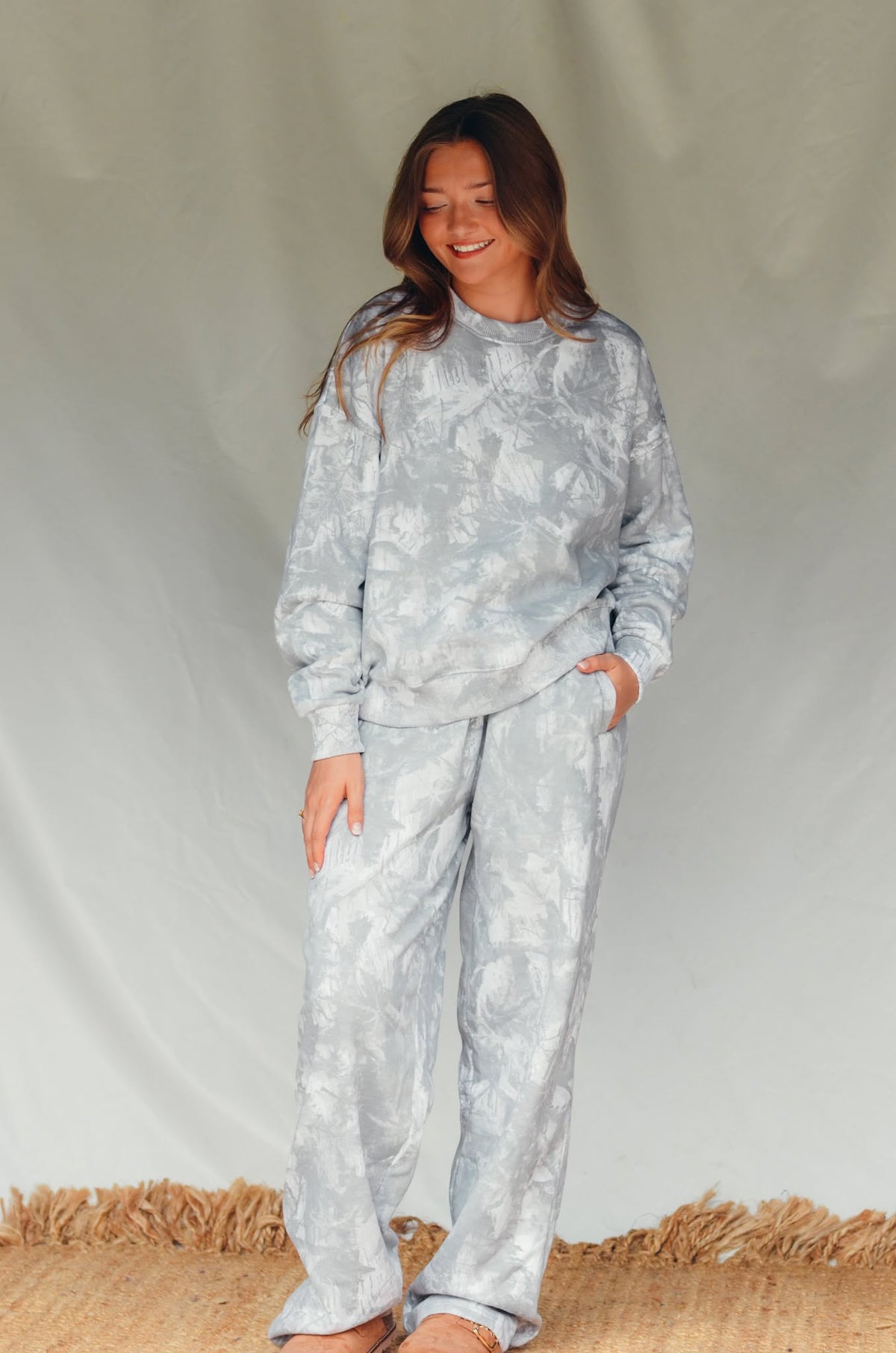 PREORDER ITEM (Estimated 11/10 ship date) White Wash Camo Sweatpants
