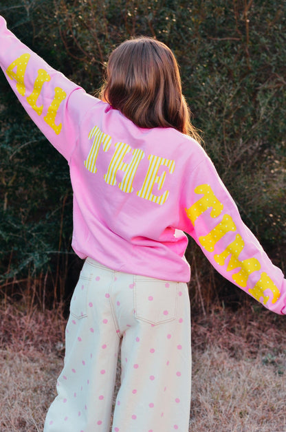 God Is Good Pink Sweatshirt