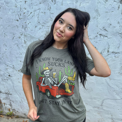 Stay In Your Lane Graphic Tee