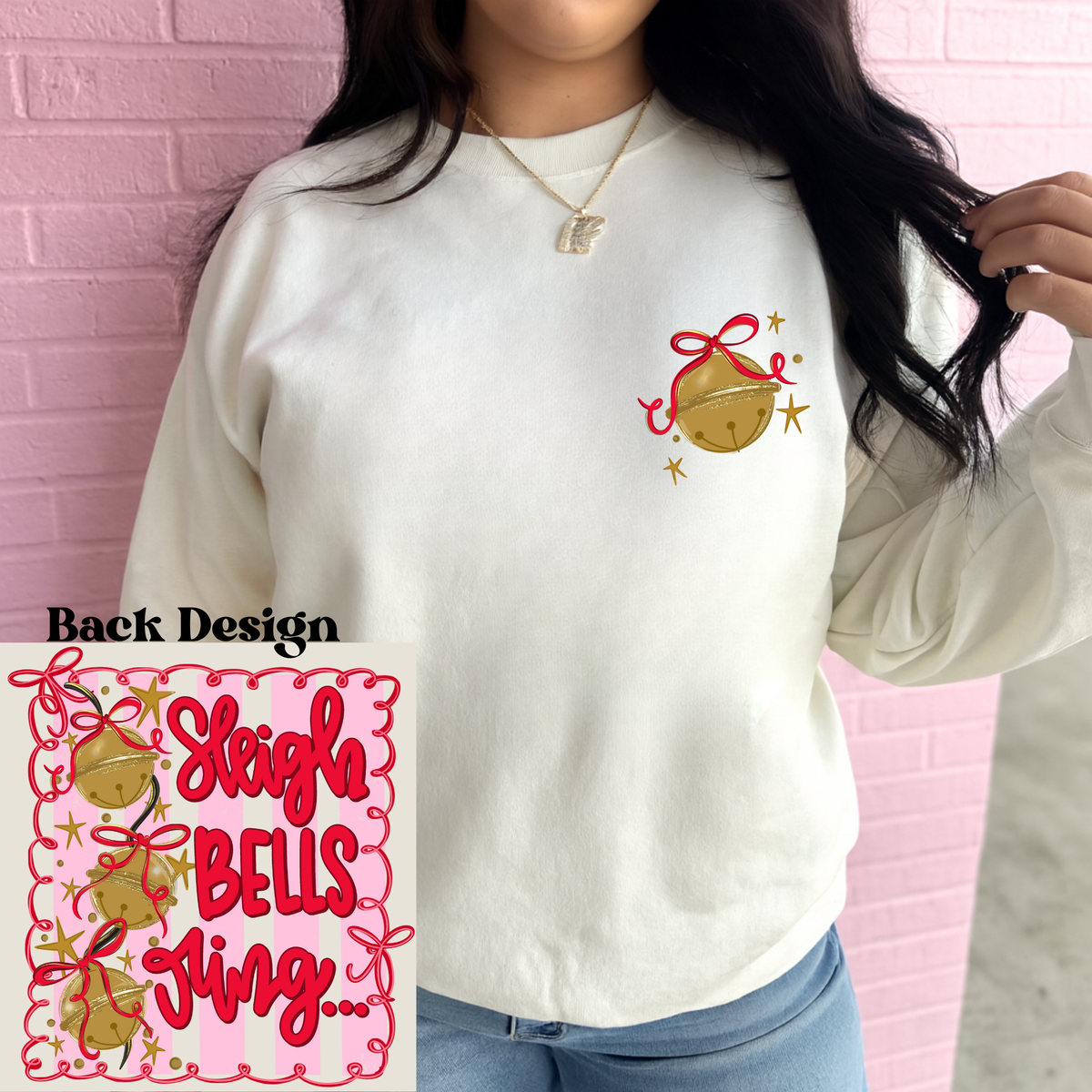 Sleigh Bells Ring Graphic Crewneck
