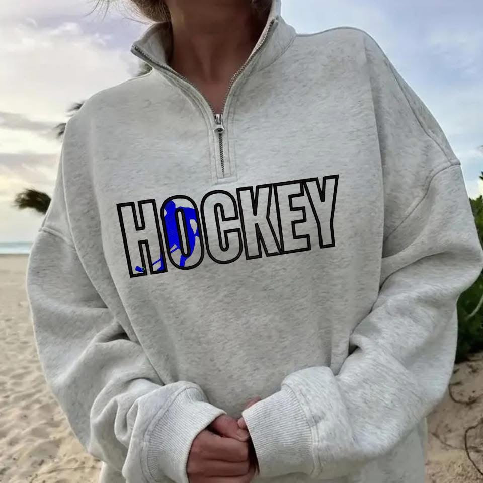 Embroidered Sports 1/2 Zip