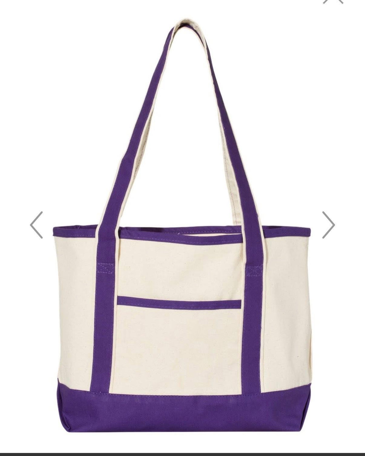 Embroidered Canvas Tote