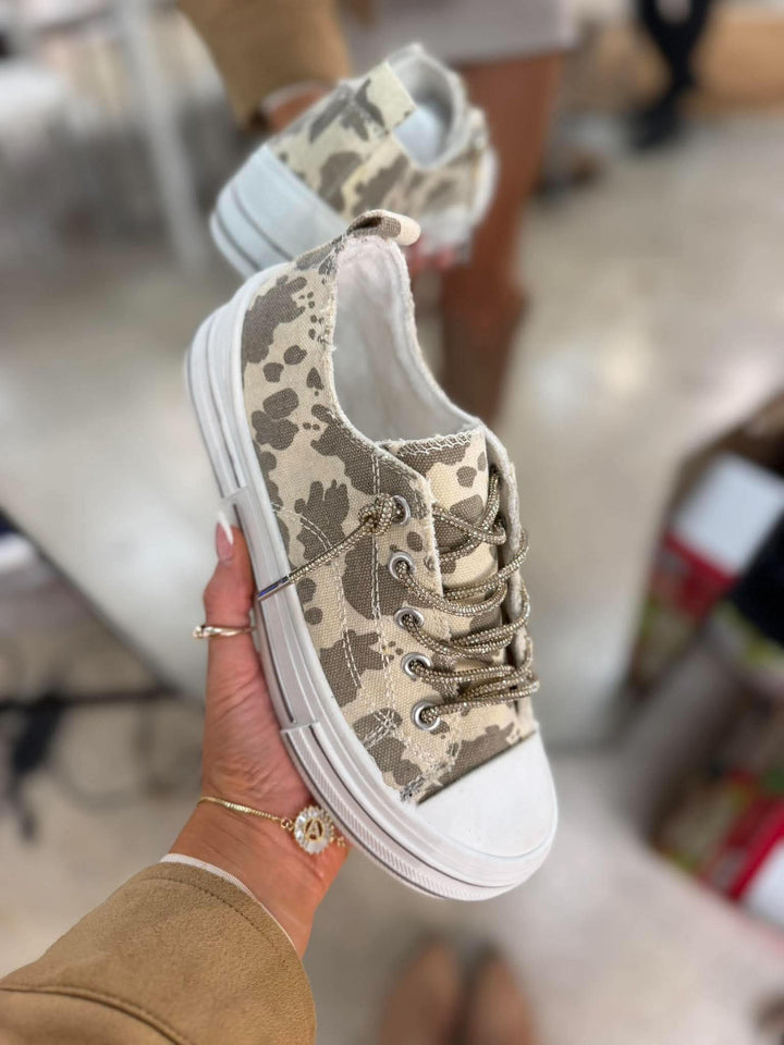 Aman Cow Slip On Sneaker