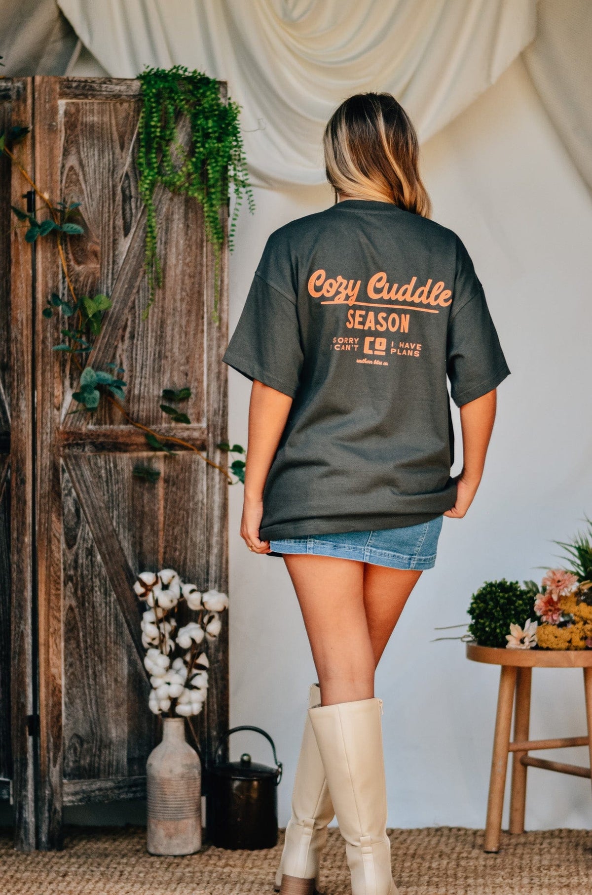 Cozy Cuddle Season Mock Tee