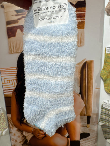 World's Softest Socks | Blue Stripe