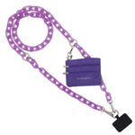 Purple Chain - Purple Pouch (Hardware: Silver)