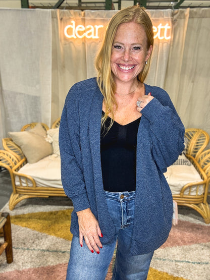 Drape Cardi Relaxed-Fit Knit Cardigan