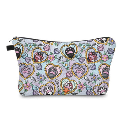 Pouch - Cat Paw Heart Meow Pastel