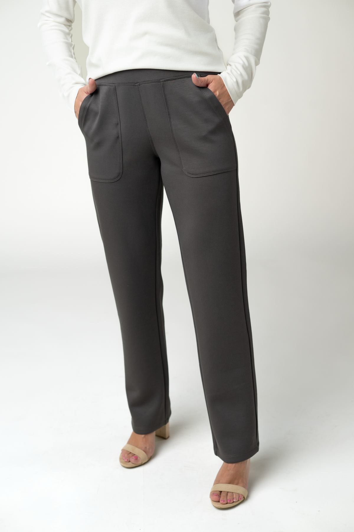 Luxe Ankle Bottoms- Charcoal