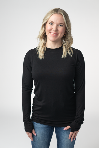 Blair Long Sleeve Top - Black