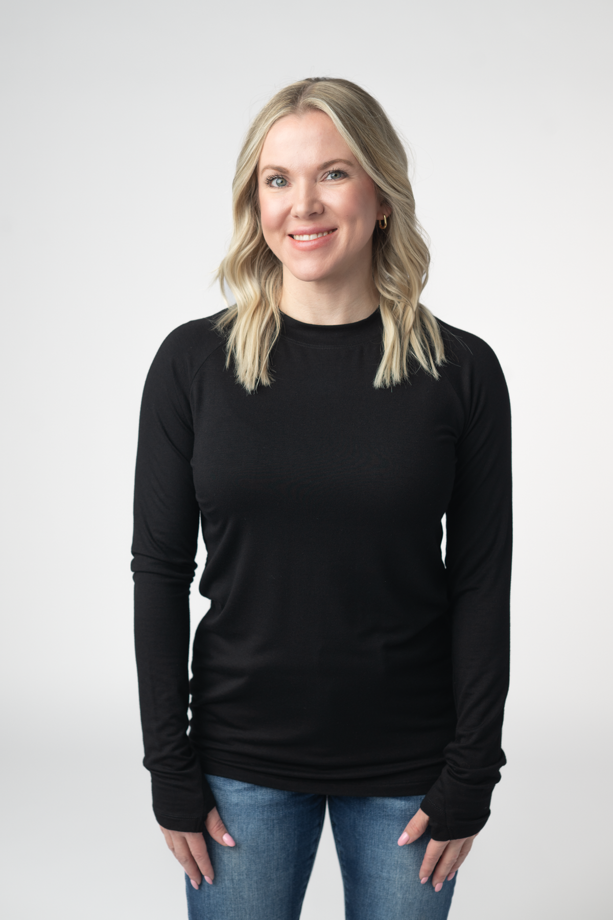 Blair Long Sleeve Top - Black