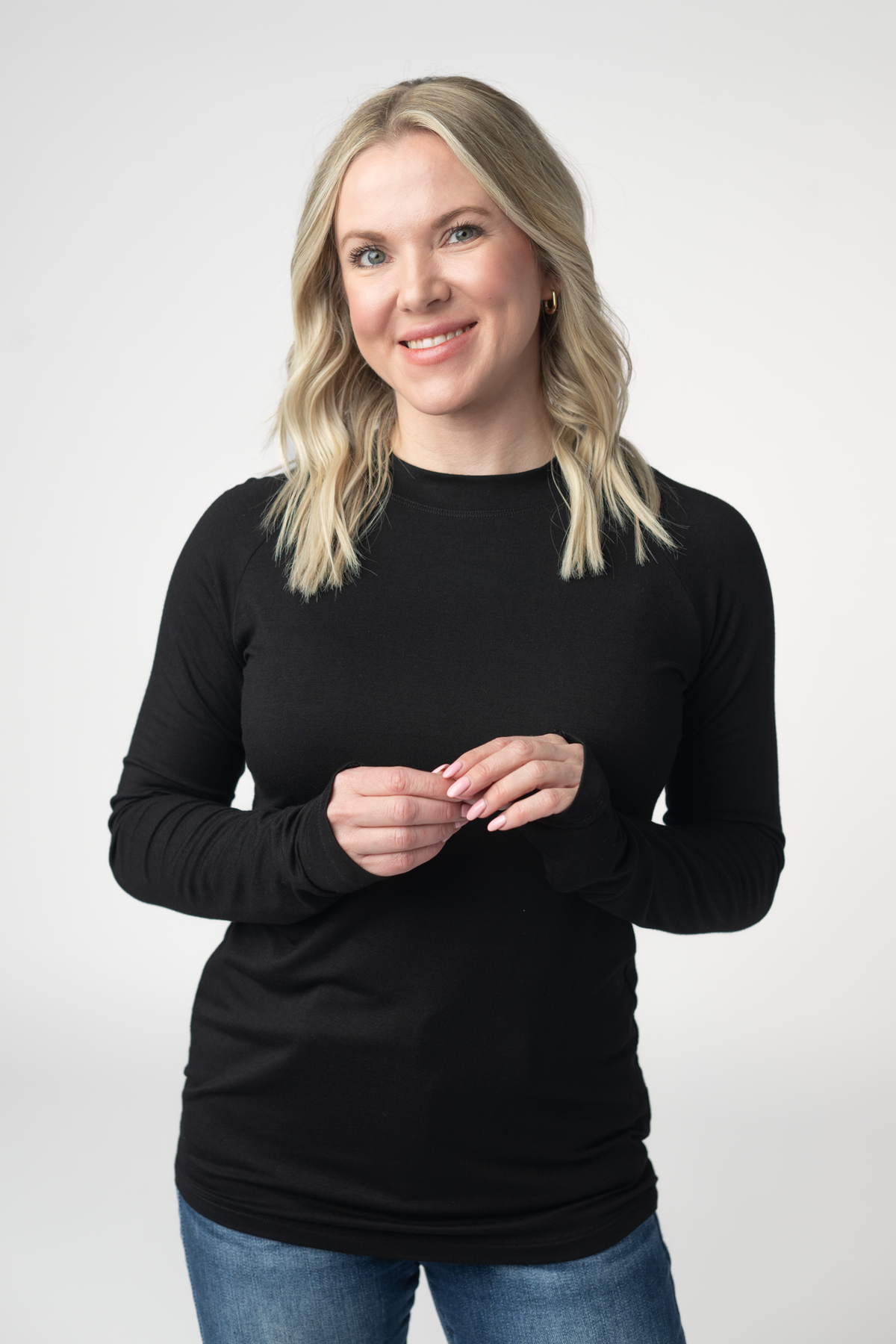Blair Long Sleeve Top - Black