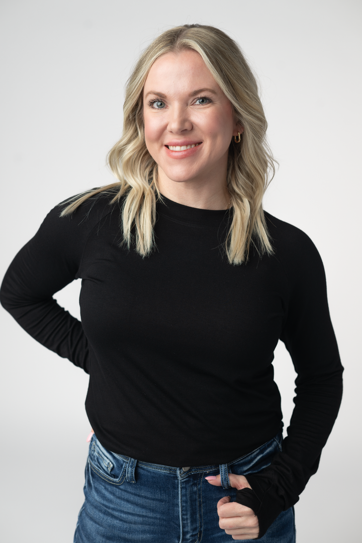 Blair Long Sleeve Top - Black