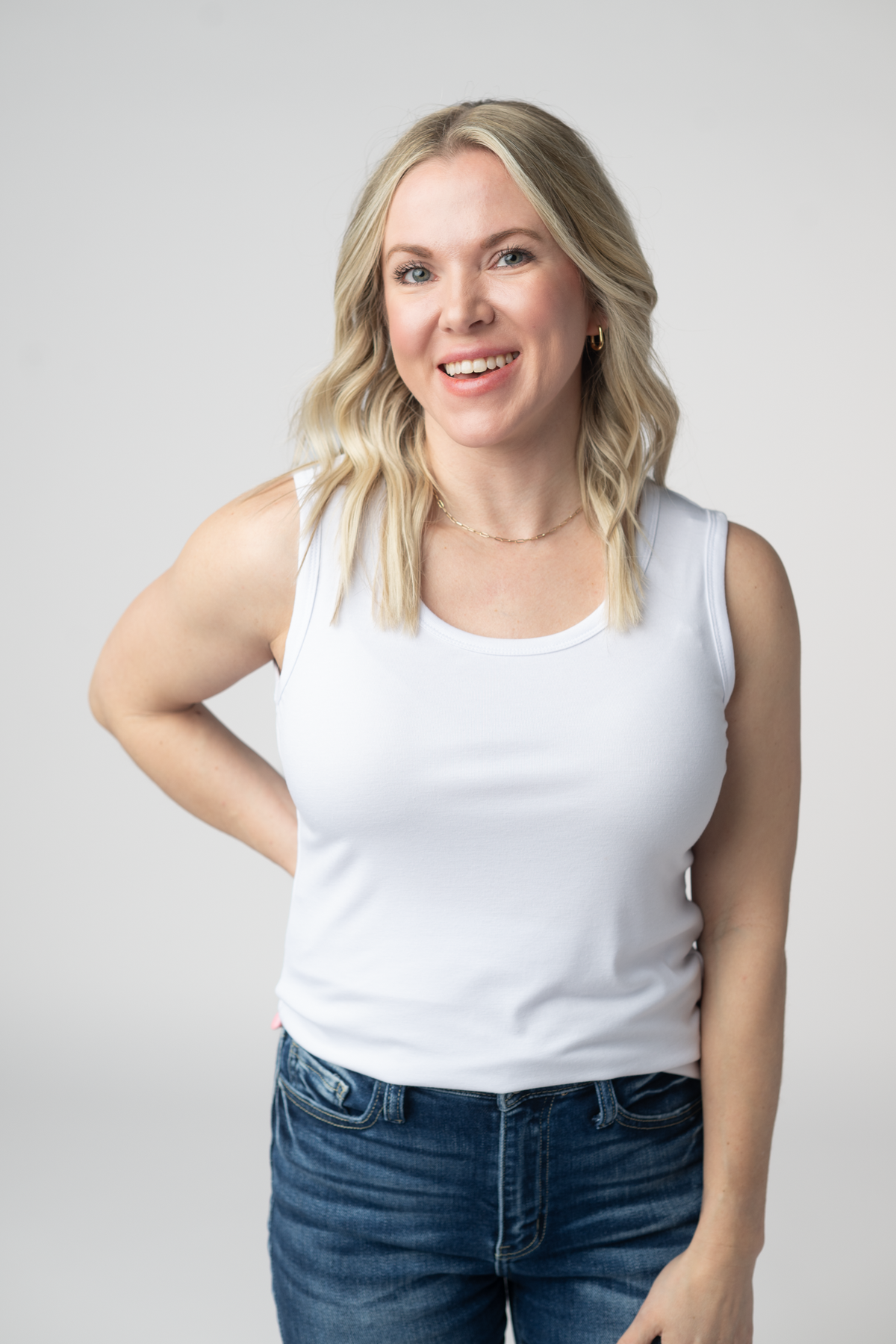 Ava Tank- White