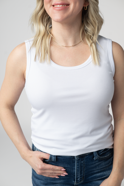 Ava Tank- White