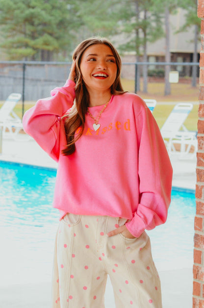 Sunkissed Pink Sweatshirt