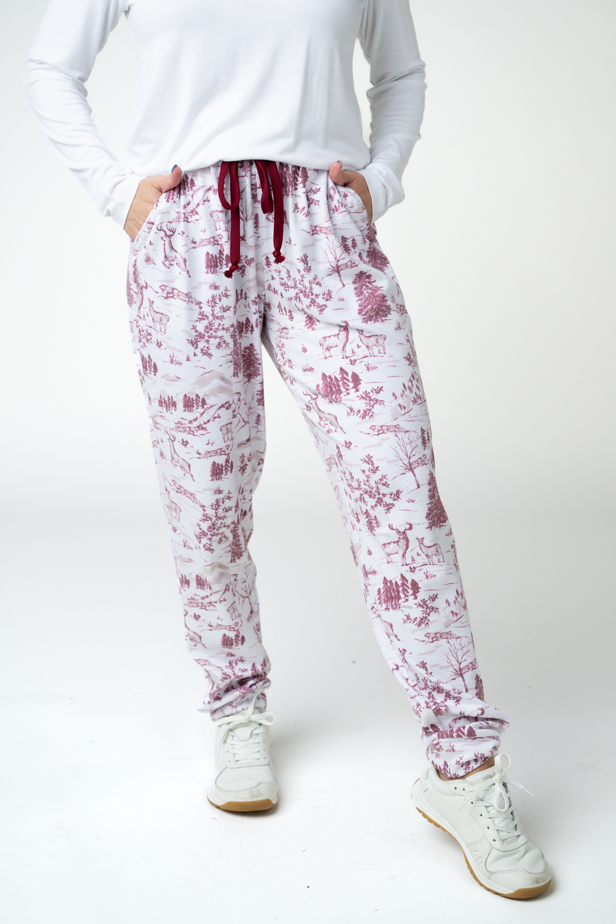 Classic Joggers -  Cranberry Woodland
