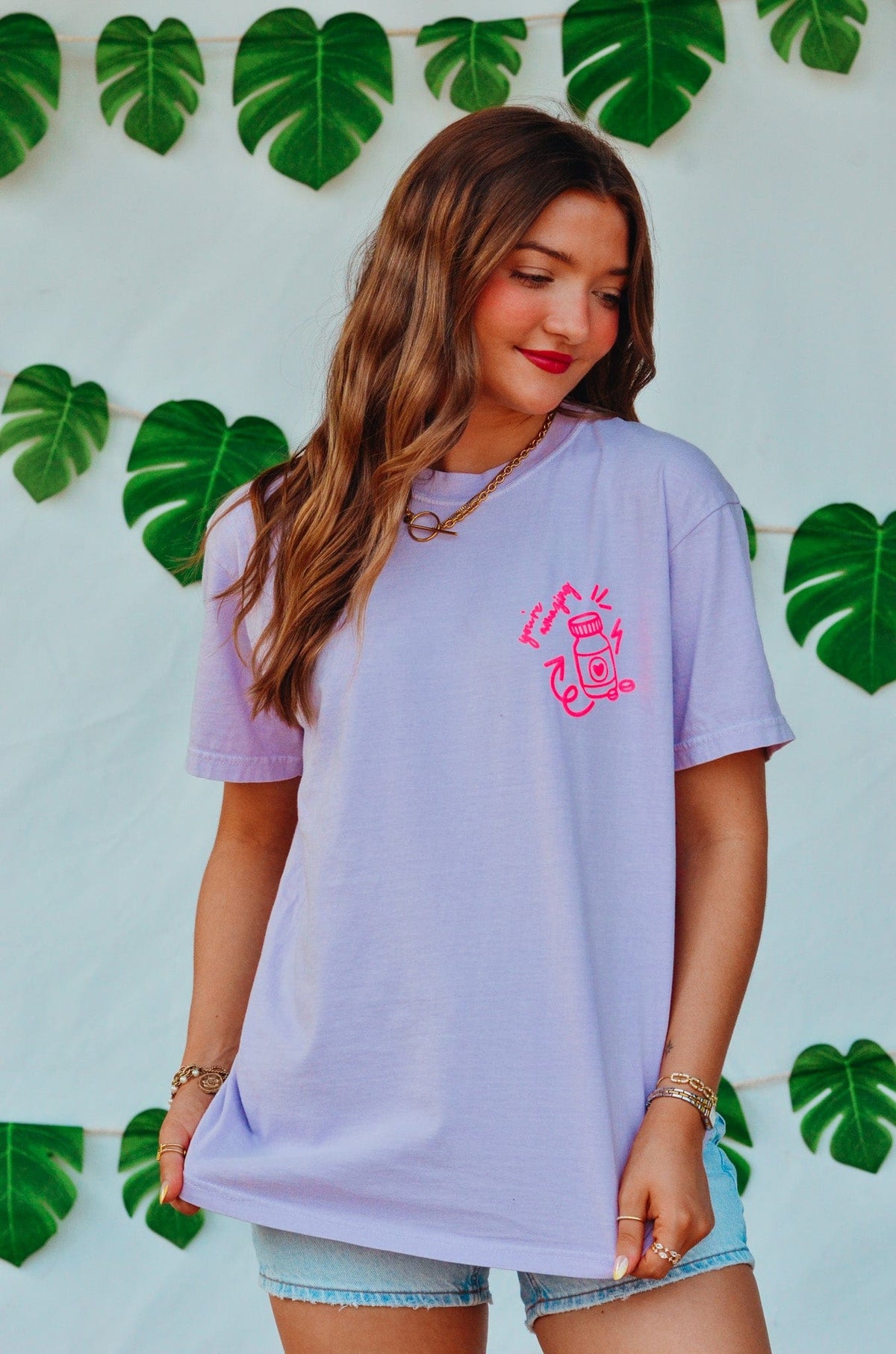 Hot Girls Take Meds Purple Tee