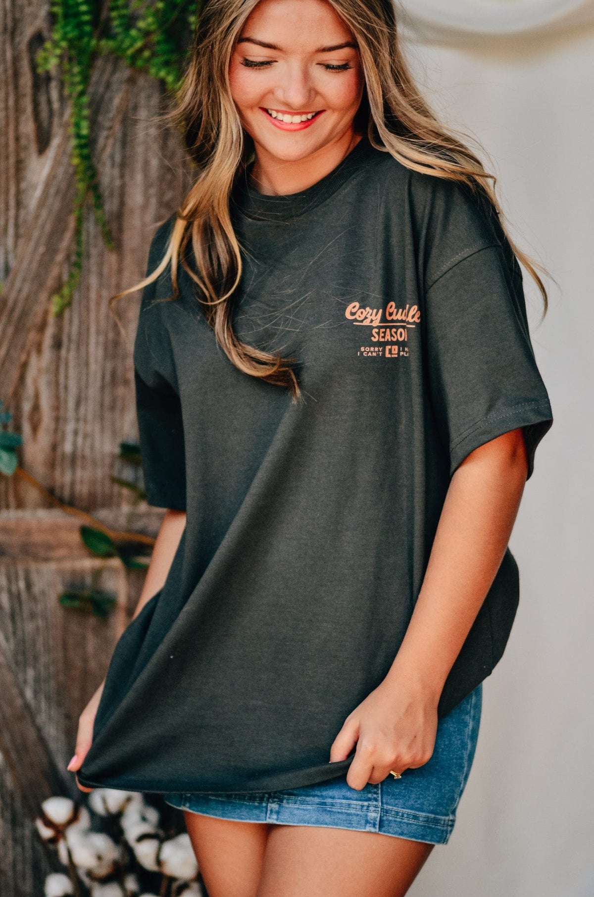 Cozy Cuddle Season Mock Tee