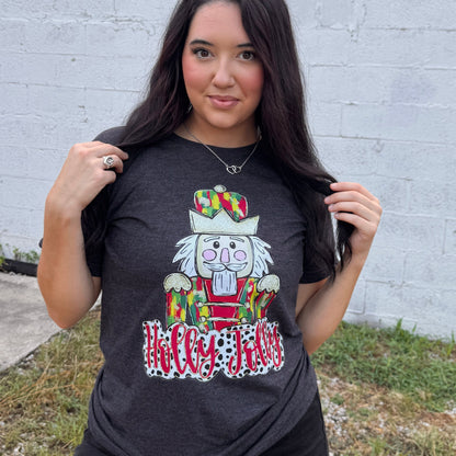 Holly Jolly Nutcracker Graphic Tee