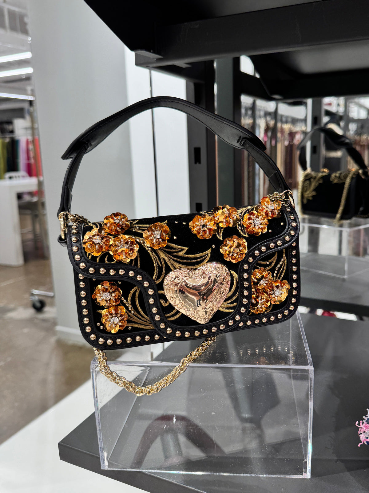 Moonlit Bouquet Shoulder Bag